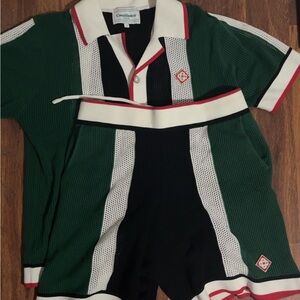 Green and Black Dress Shirt by Cross Colours